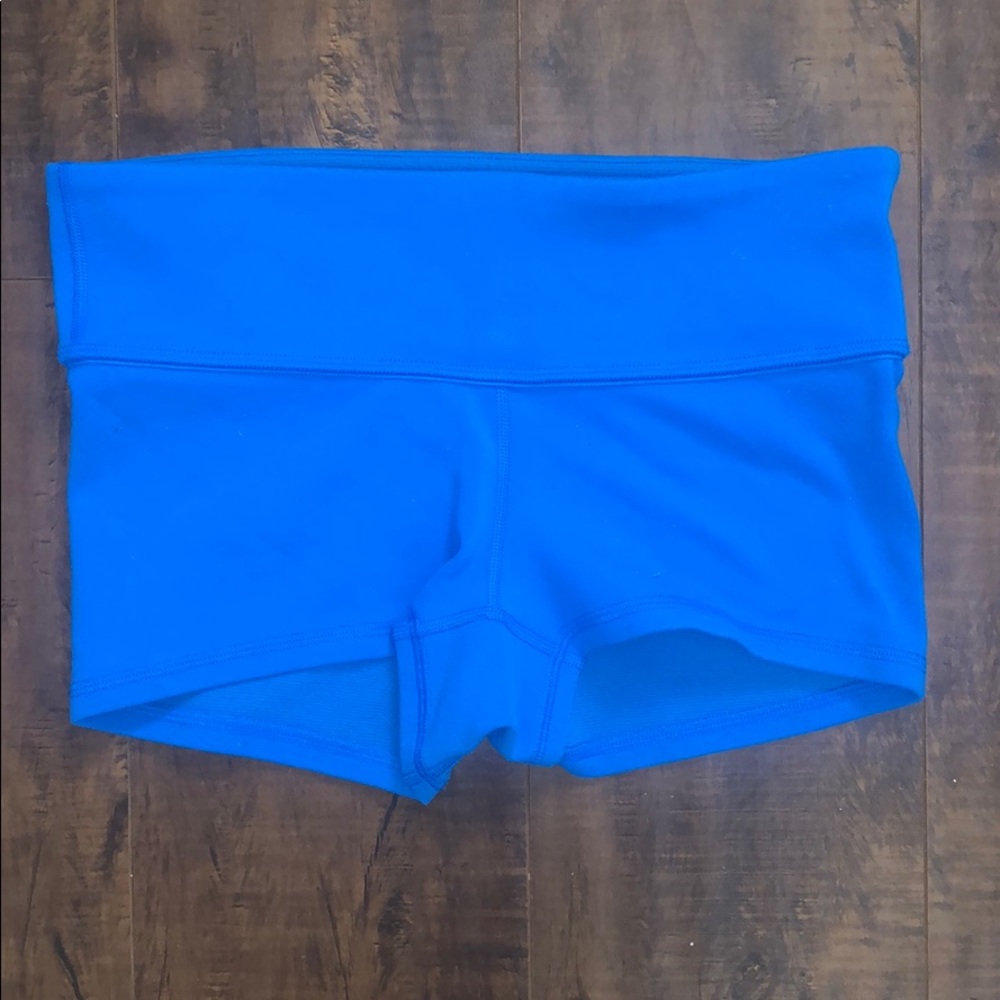 Bright Blue Lululemon short spanx